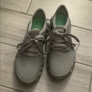 Croc Sneakers - Gray Camo - Like New - Size 8
